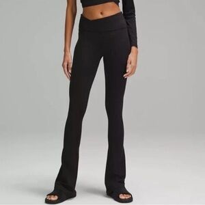 lululemon Align Asymmetrical-Waist Mini-Flared Pant 32 size 10 Black